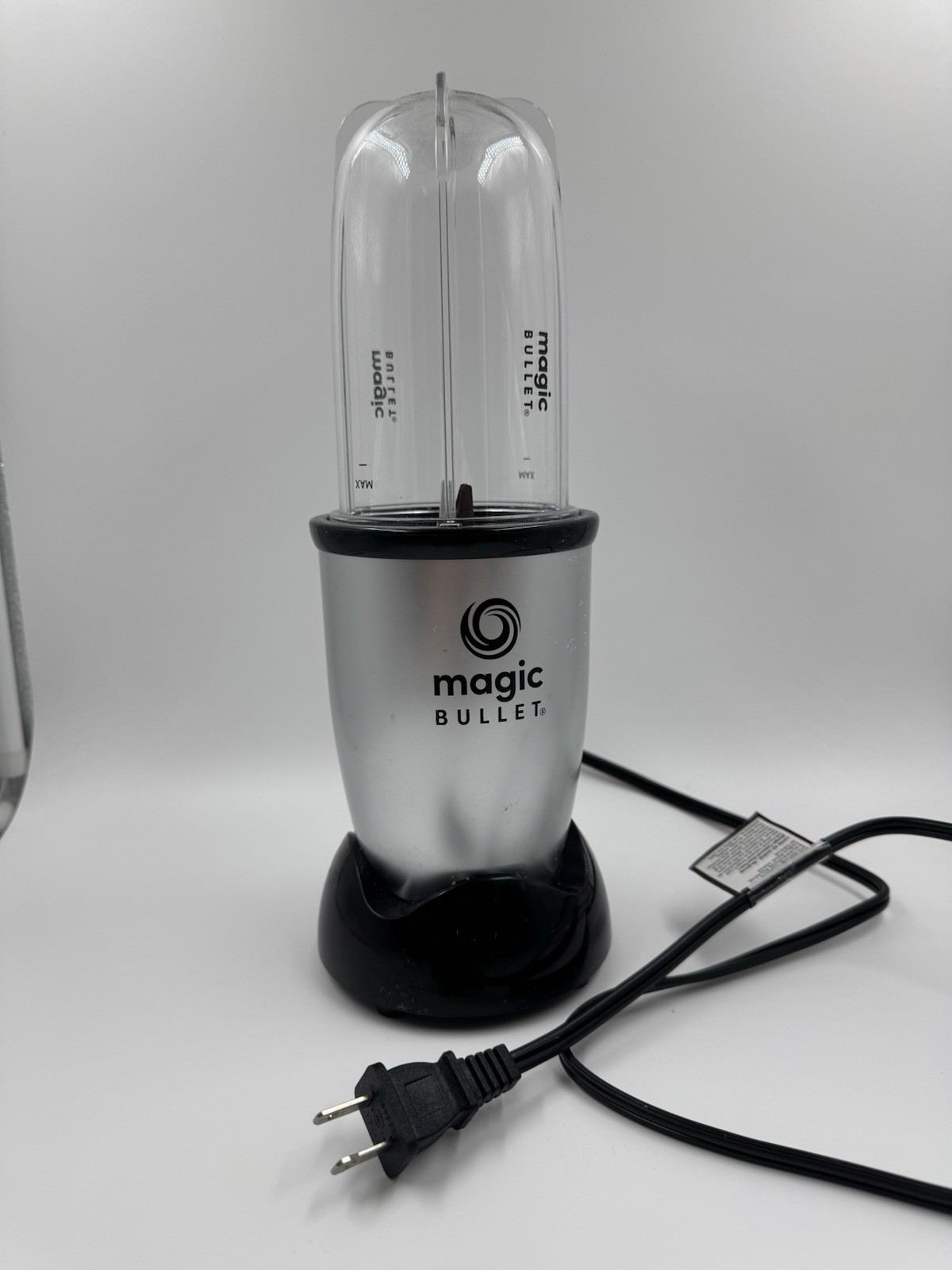 Magic Bullet Blender #MBR-0401 Silver one Cup W Bullet Only As Shown Tested gallery