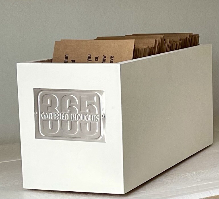 White Box With 365 Gathered Thoughts Of Love - A Card For Every Day! Great Gift! gallery