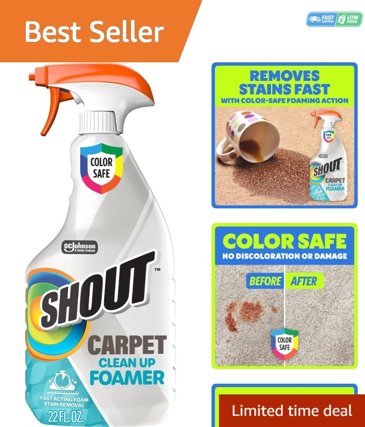Eco-Friendly 22 oz Carpet & Rug Cleaner - Fast Acting Foam Stain Remover gallery