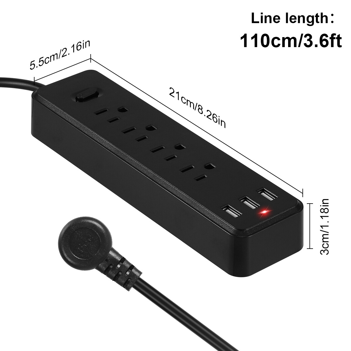 Lot Wall Mountable USB Surge Protector Power Strip with USB Ports 4 Outlet Plugs gallery