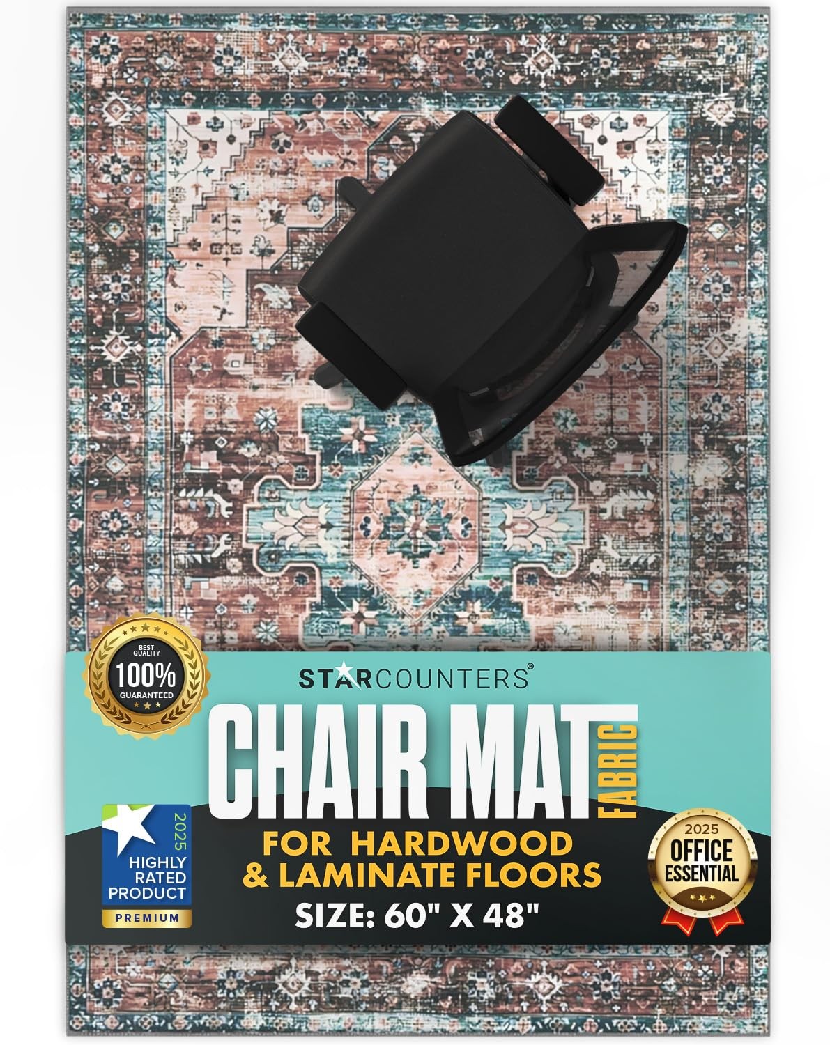 Starcounters Mat For Hardwood Floor -Heavy-Duty Floor Mat For - And Non-Slip gallery