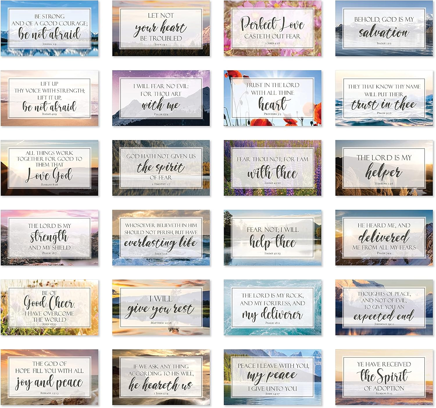 Be Not Afraid Bible Verse Cards with Full Scripture - Pack of 48 gallery