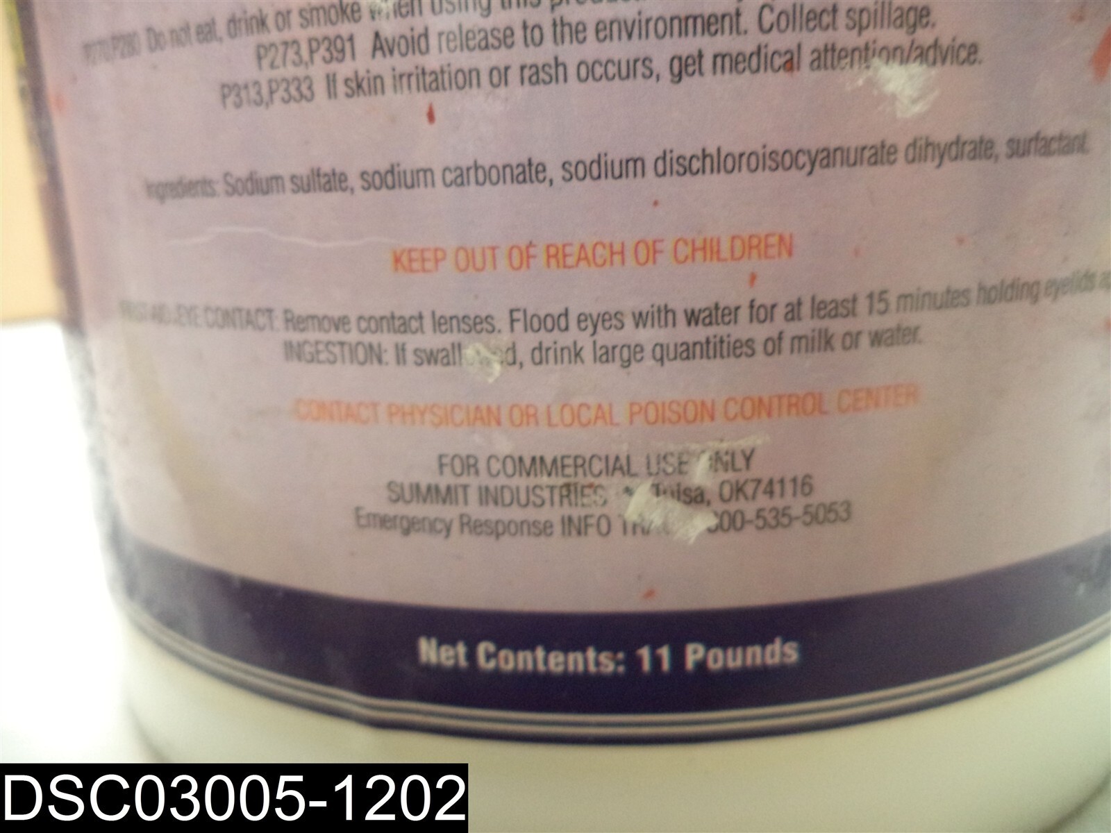 QTY=11 Pounds: Professional Summit Dry Chlor 5.25% Stain Remover gallery