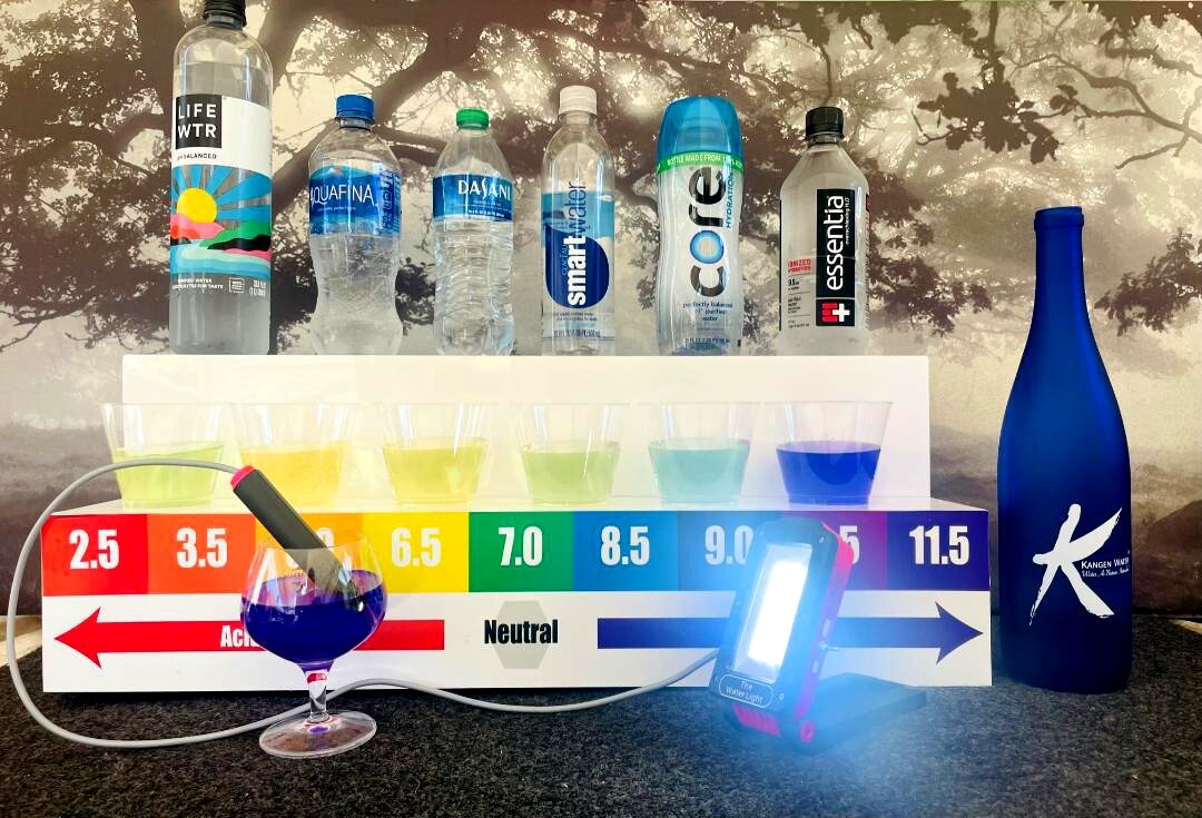TESTER WATER PH KANGEN ALKALINE ELECTROLYTE LIGHT - USB LED - RED COLOR gallery