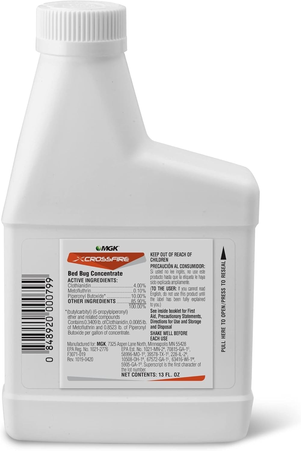 Crossfire Bed Bug Concentrate 13 oz MGK Insecticide Pest Control Bed Bug killer gallery