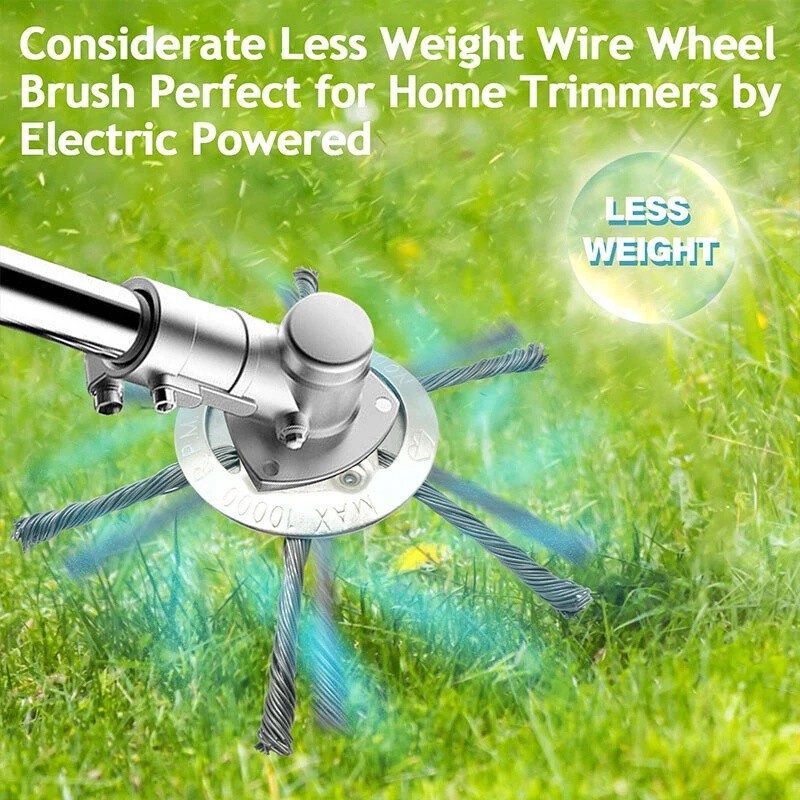 2pcs Steel Wire Grass Trimmer Head Tool Kit Lawn Mower Weeding Head Brush Cutter gallery