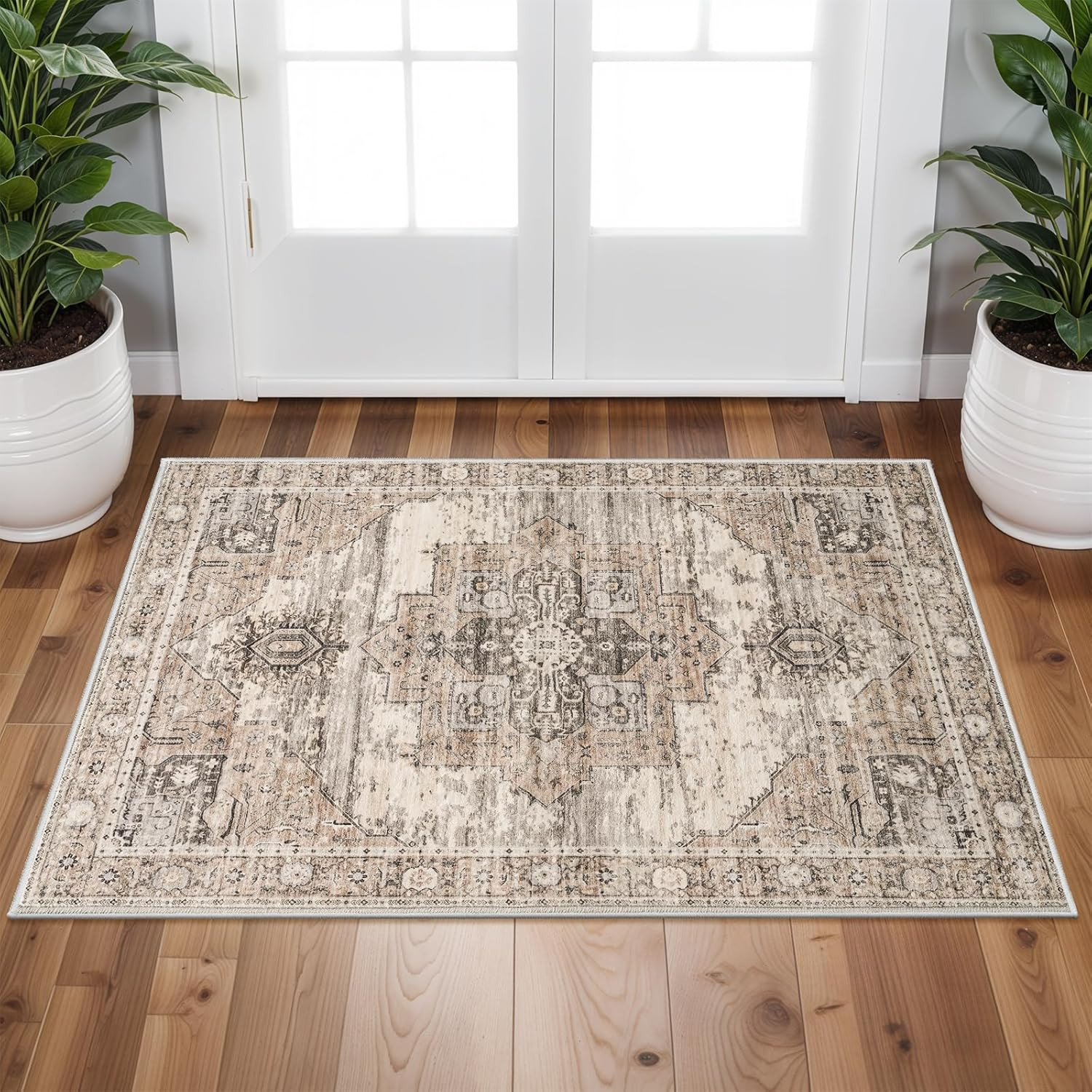 Washable 2x3 Area Rugs - Large Boho Rugs for Living Room Stain Resistant Carp... gallery