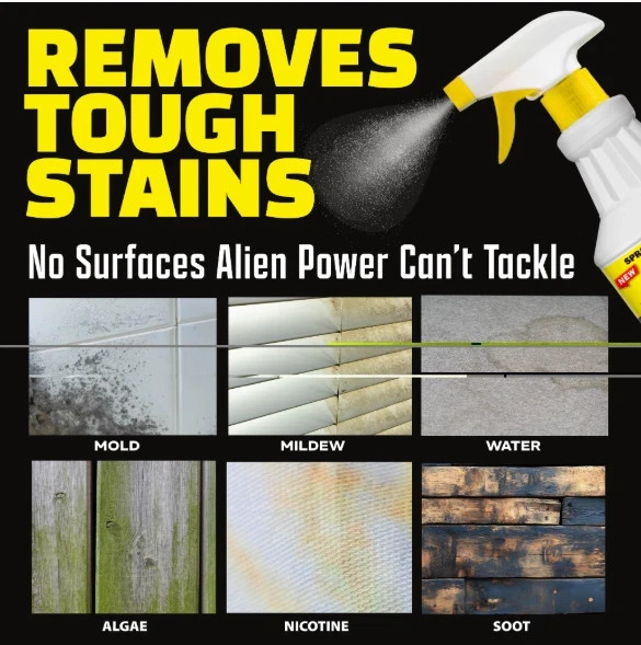 Alien Power Stain Remover Kit – Mold, Mildew & Algae Cleaner with Spray Bottle gallery