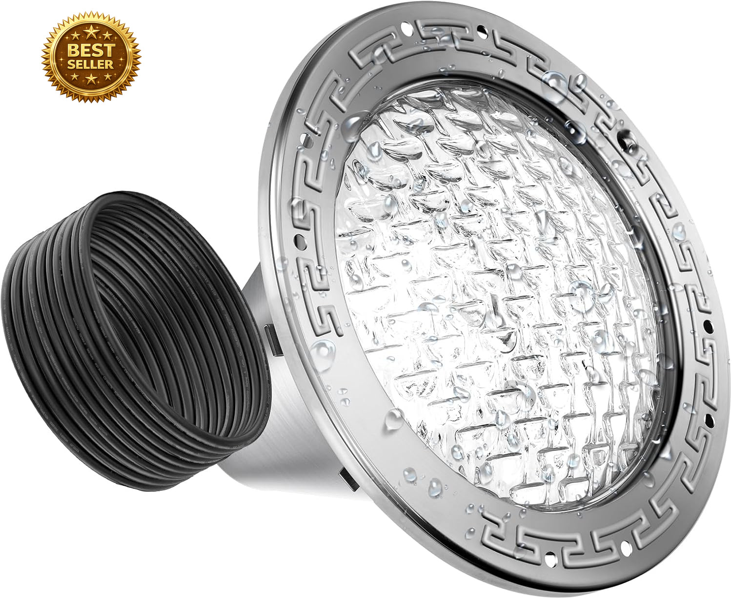 10 Inch LED Pool Light 35W 120V White Inground Replacement 50FT Cable gallery