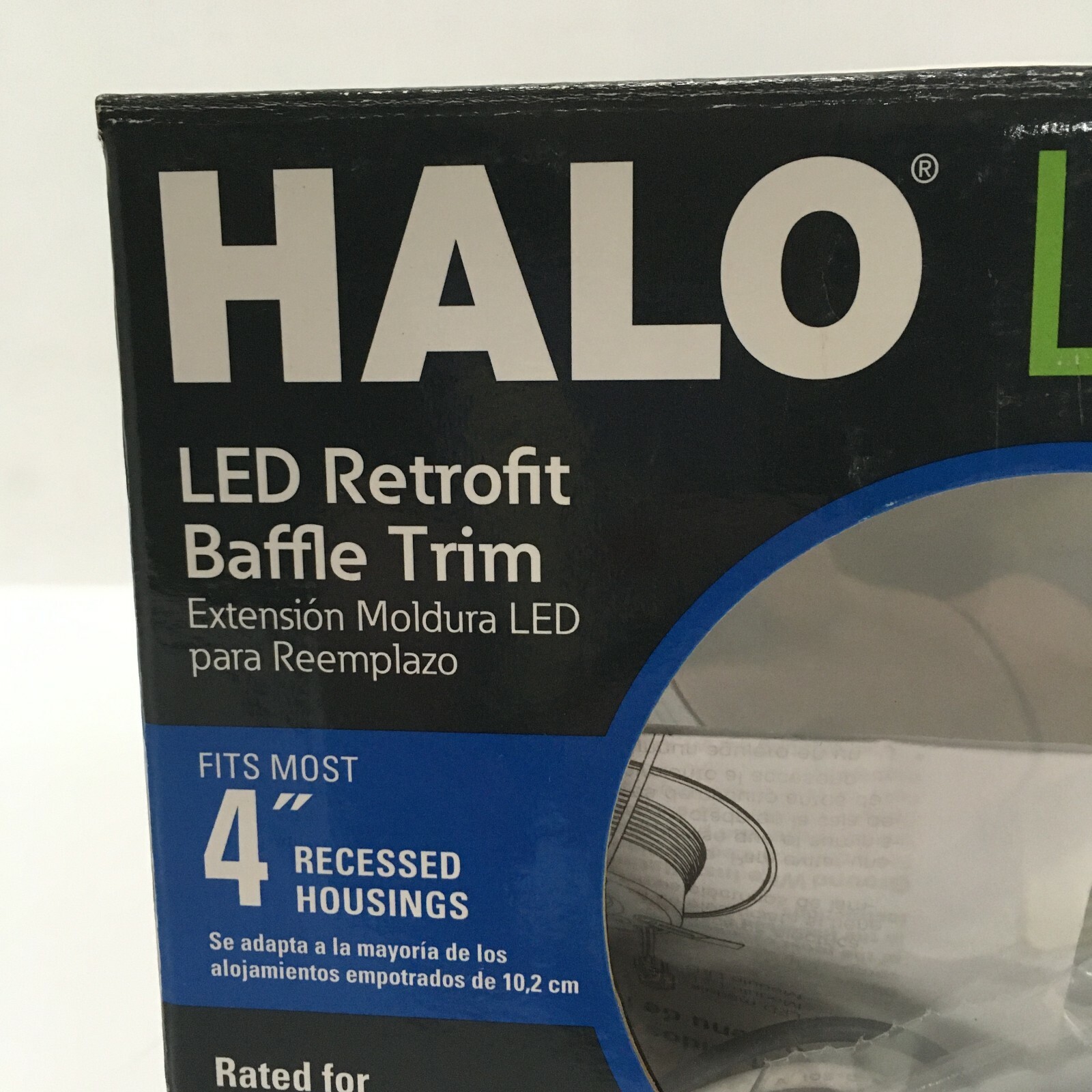Halo 4 in Recessed Downlight LED 3000K, Dimmable 60W, RL460WH930 Baffle Trim gallery