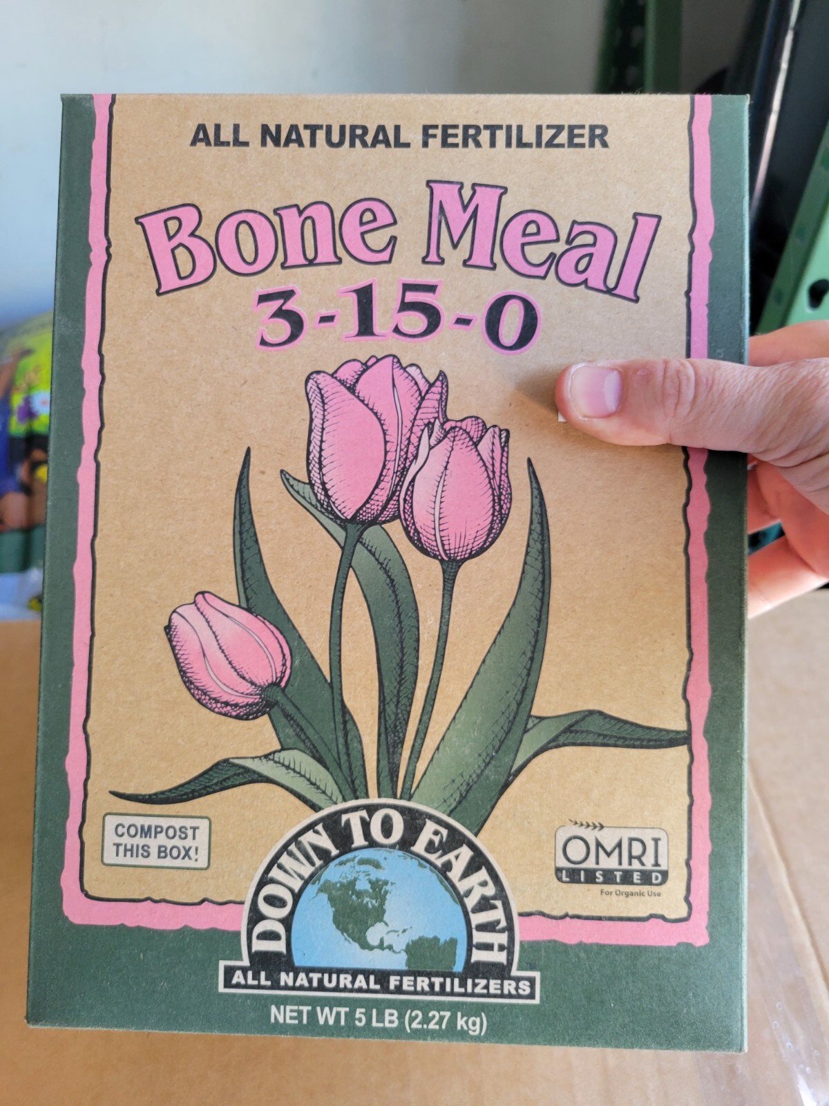 Down To Earth - All Natural Fertilizer - 5 Lbs. Bone Meal 3-15-0 NPK - 5 Pounds gallery