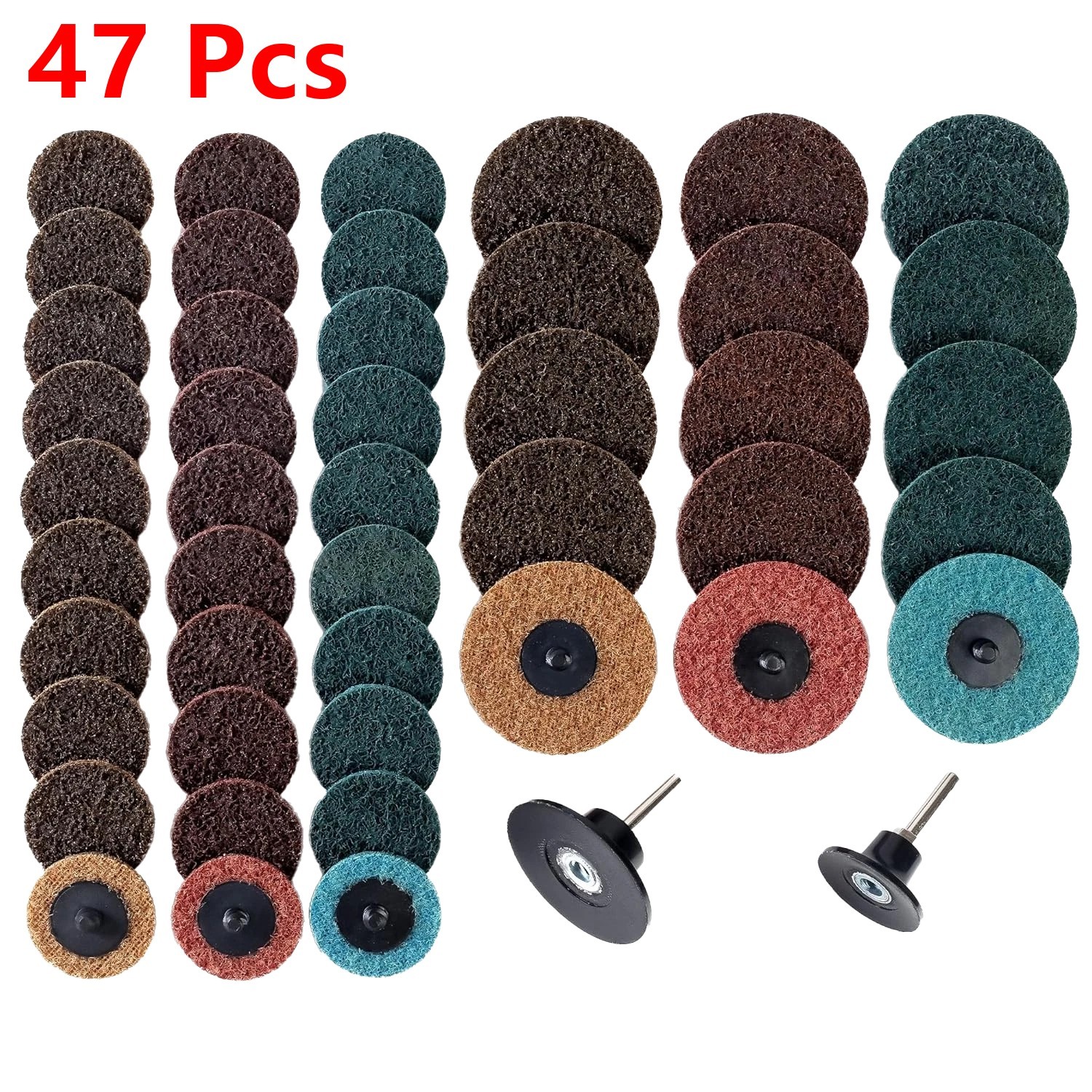 47Pcs 2"/3" Nylon Surface Conditioning Discs for Grinding, Polishing & Deburring gallery