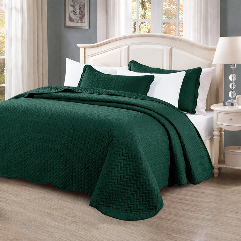 Luxury Cooling Bedspread Set Lightweight Quilted Coverlet Premium Quality King gallery