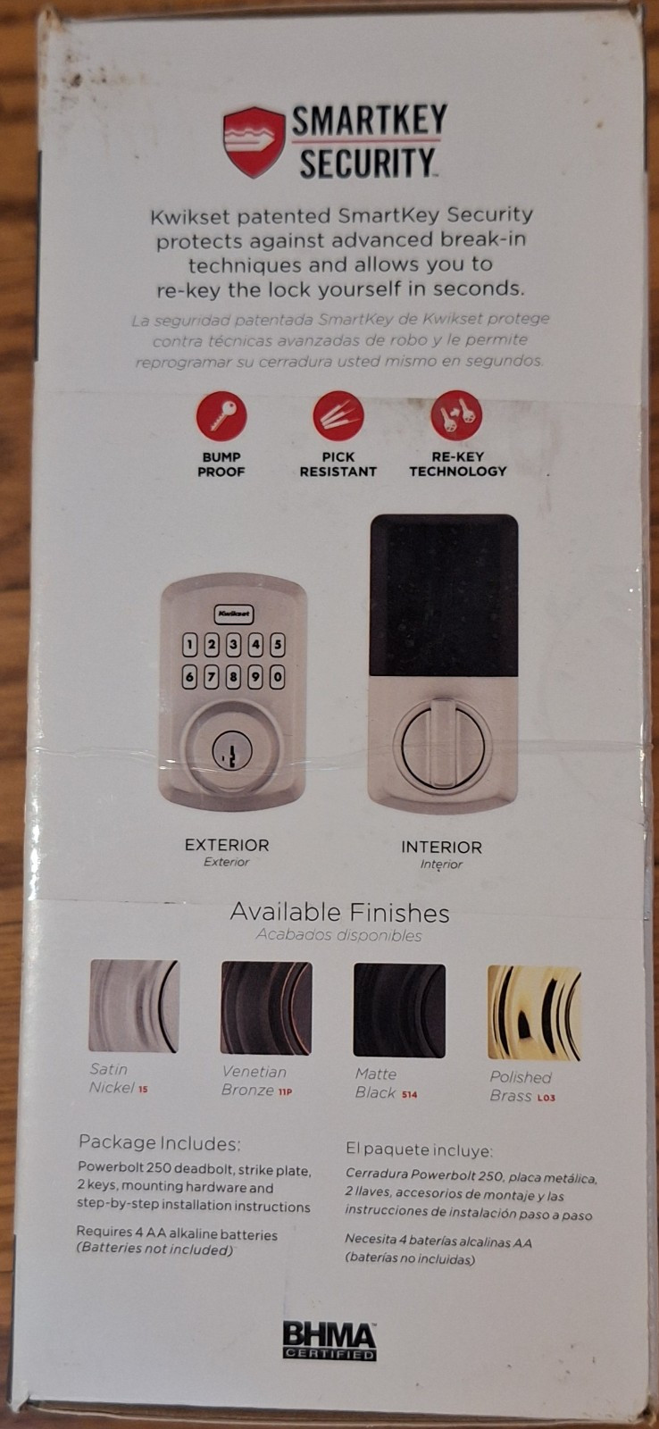 Kwikset Powerbolt 250 Keypad Deadbolt Electronic Satin Nickel 992500-002 gallery