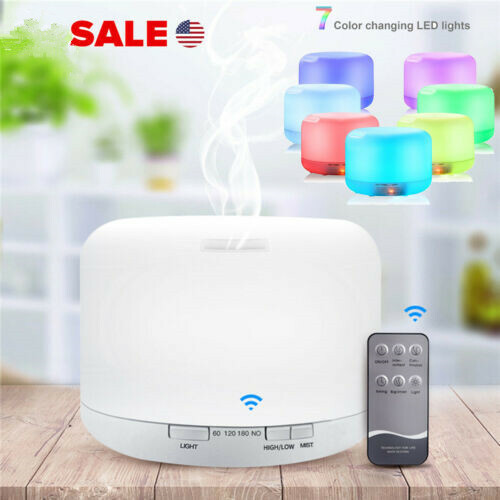 500ML Aroma Air 7 LED Essential Oil Diffuser Ultrasonic Aromatherapy Humidifier gallery
