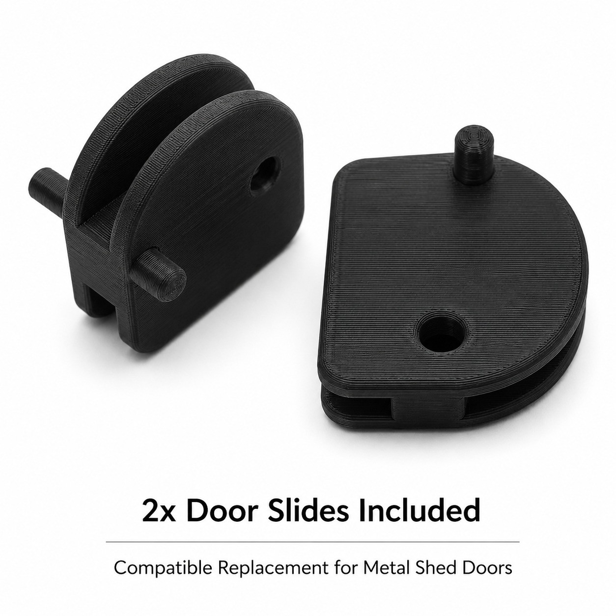 2 Metal Shed Replacement Door Slides Compatible with Yardmaster Outsunny gallery