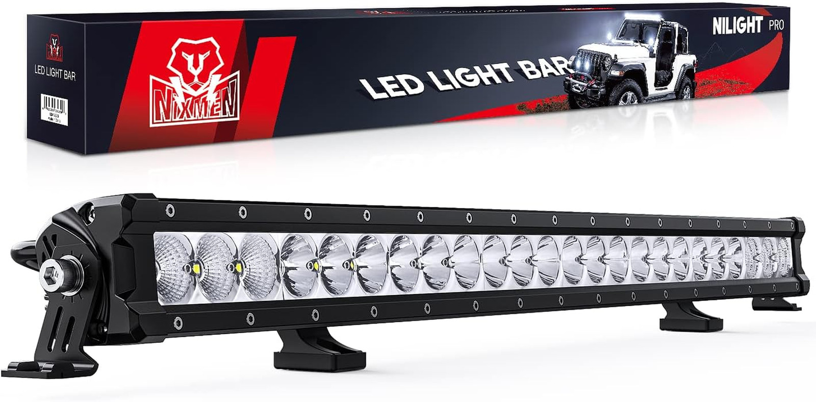 LED Light Bar 30 Inch 120W Flood Spot Combo Beam 14400LM Osram P8/5W Chips Offro gallery