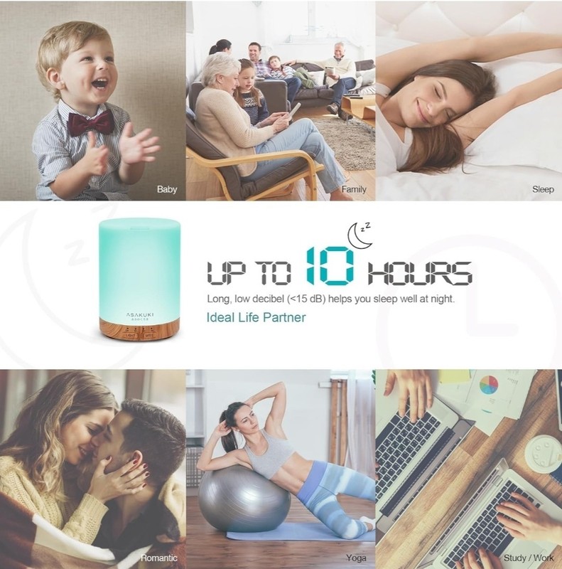 Essential Oil Diffuser, 300ML, Quiet 5-In-1 Premium Humidifier, Home Fragrance gallery
