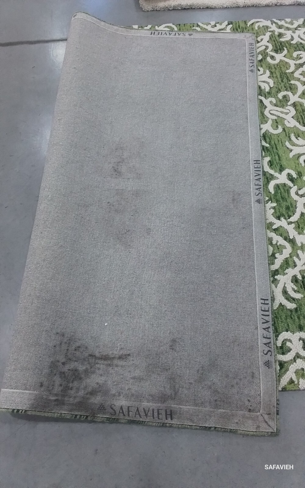 GREEN / IVORY 6'-0" x 9'-0" Back Stain Rug, Reduced Price 1172767626 BLM104Y-6 gallery