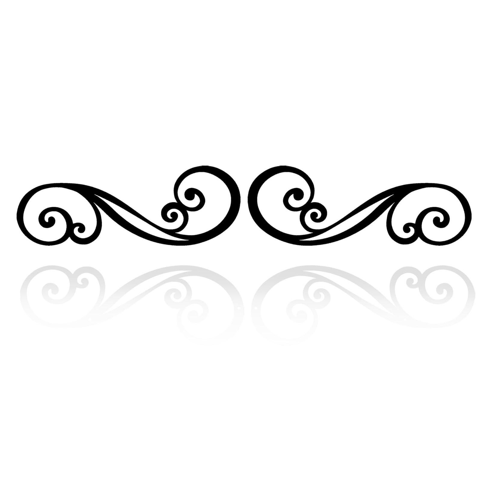 Metal Scroll Wall Art Decor Rustic Iron Wall Scroll Decorations Pair Scroll for gallery