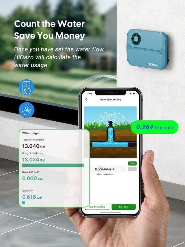 Smart Sprinkler Controller Irrigation System Watering Timer 6-Zone Cyclic Period gallery