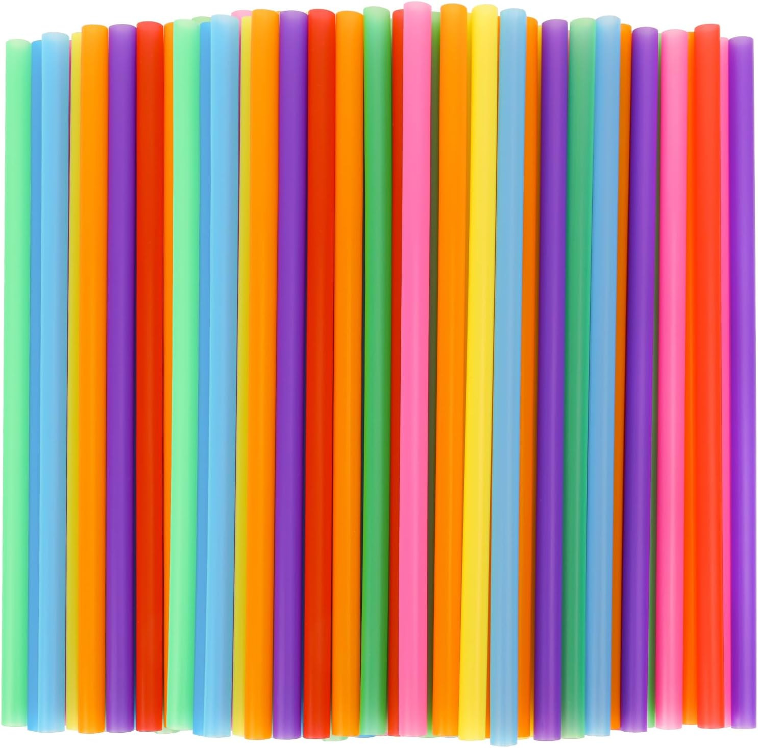 120 Pack Smoothie Straws, 10.3 Inches Straws Disposable, Milkshake Plastic Straw gallery