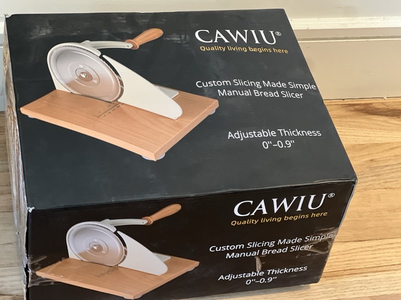Manual Bread Slicer Adjustable Thickness Hand Crank Suction Cups Slicing Guide gallery