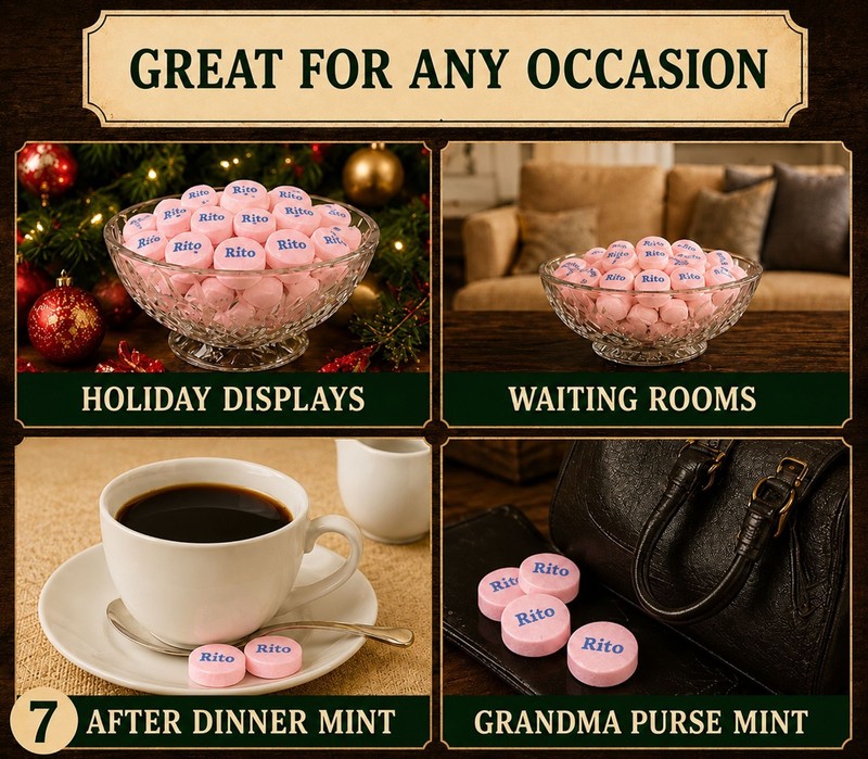 Pink Wintergreen Mints Canada Mints 2 pounds Lozengers Menta gallery