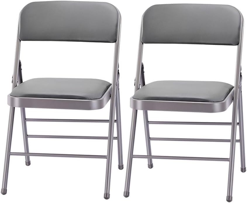 STEEL FRAME PADDED FOLDING CHAIR(2 Pack) gallery