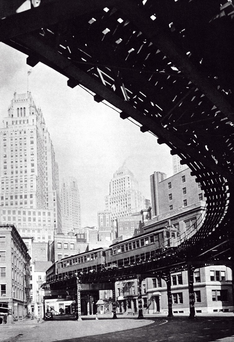 Third Ave El Train Poster, Bronx & Manhattan, New York City 1930's gallery