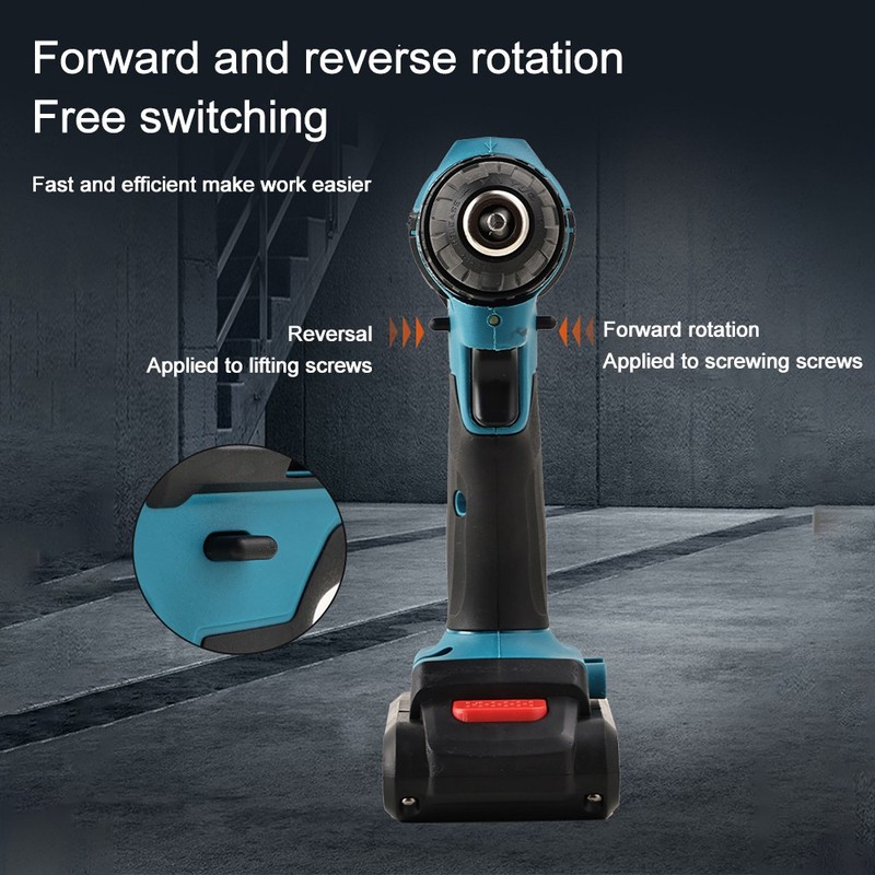 Electric Drill Cordless Set Equipped With 2 Battery Tool Box For Home RepairB2 gallery