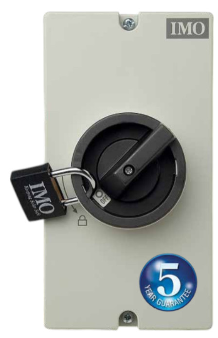 IMO SI25-PEL64R-2 Enclosed DC Disconnect Switch 25A 700V 2-Pole IP65 Gray Solar gallery