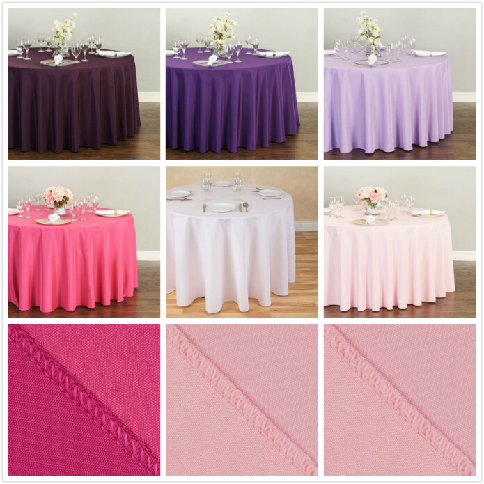 LinenTablecloth 108 in. Round Polyester Tablecloths, 33 Colors! gallery