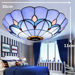 Flush Mount LED Ceiling Lamp 3-Light Glass Living Room Chandelier E27 Bedroom