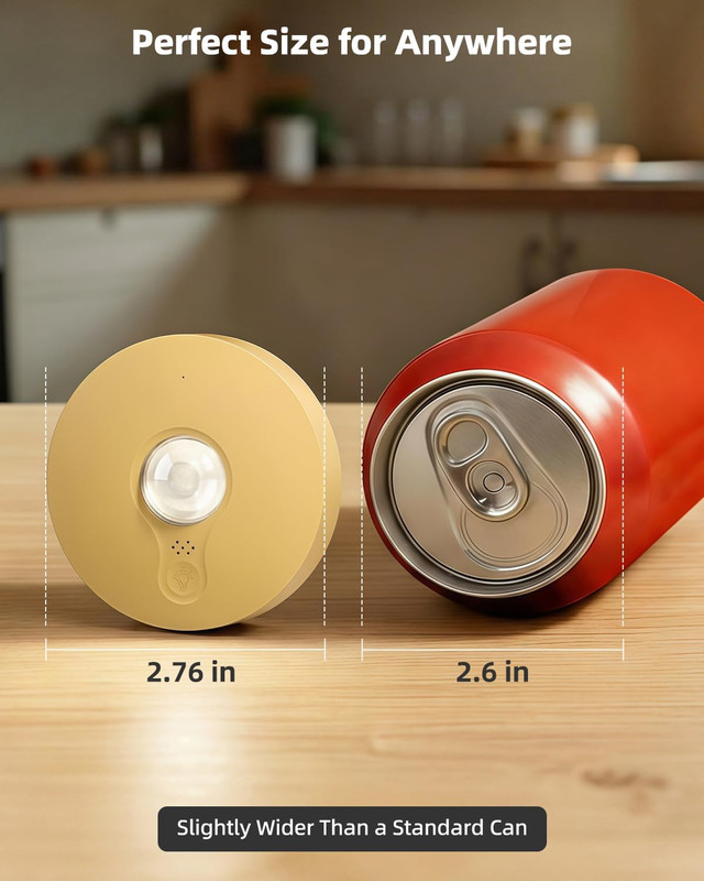 Rechargeable Puck Lights, 6-Pack LED Tap Lights with Remote, 1500mAh Battery, Di gallery