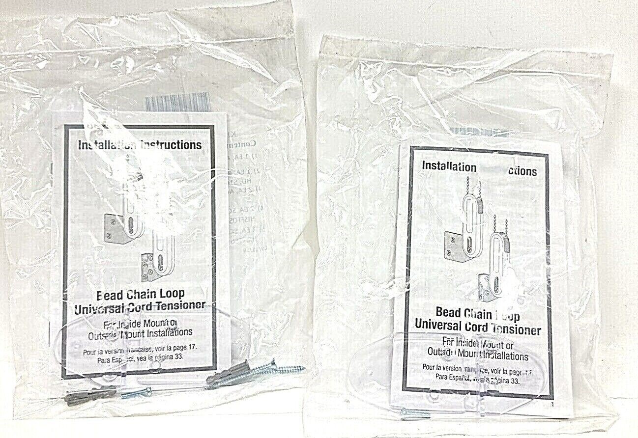 Lot of 2 Hunter Douglas Bead Chain Loop Universal Cord Tensioner Mounts KIT2352 gallery