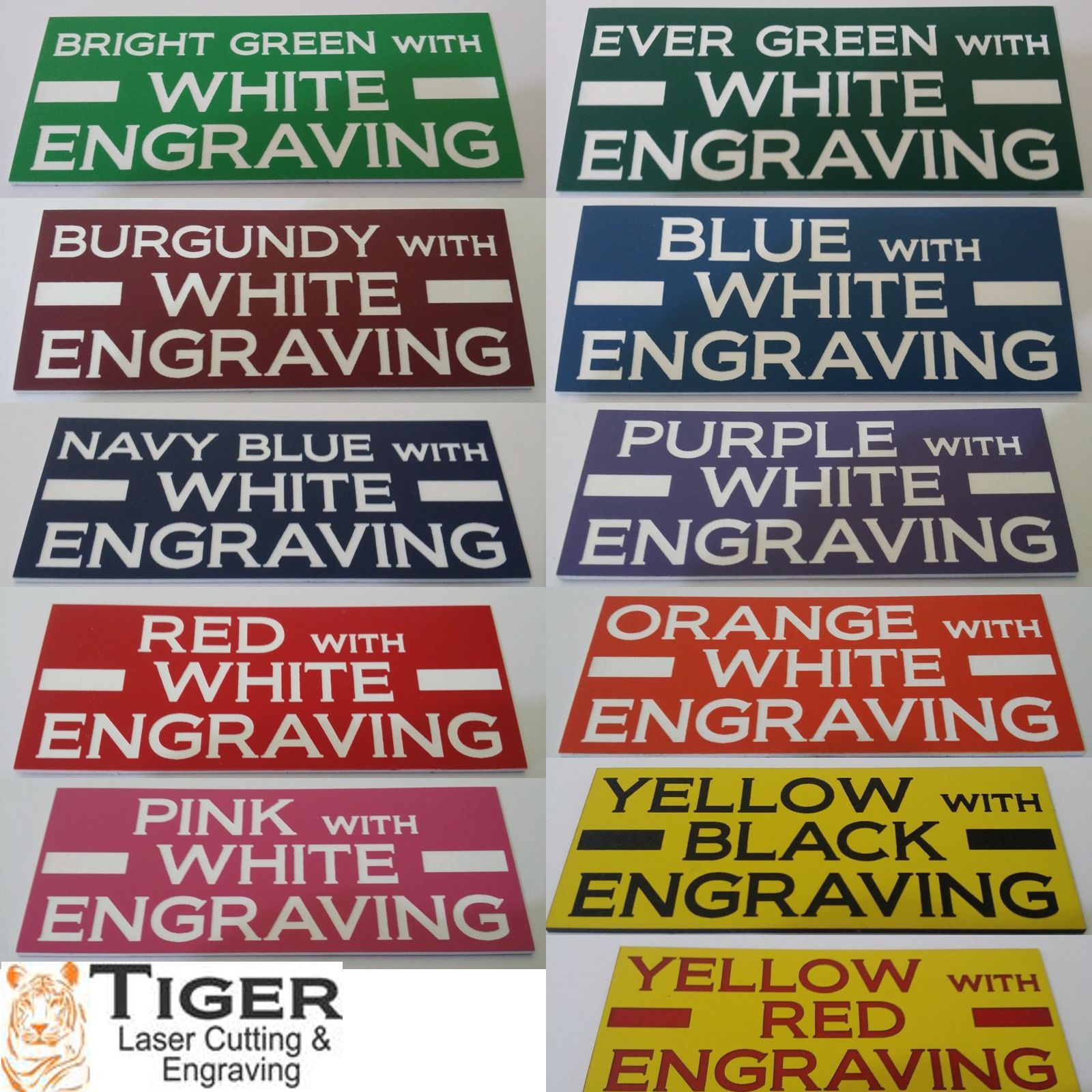 Custom Laser Engraved Sign Plaque - 30cm x 5cm / 11.8" x 1.9" C00038 gallery