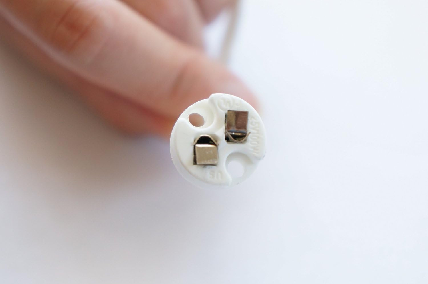 Mini Bi-Pin MR16 Socket Holder for Light Bulbs with Base GU5.3, G4, MR11, MR16 gallery