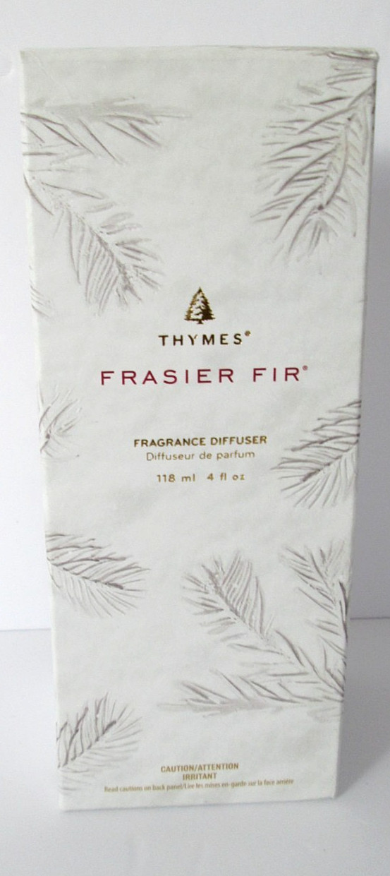 THYMES Frasier Fir Fragrance Diffuser Set with Wood Reeds 4 oz New in Box gallery