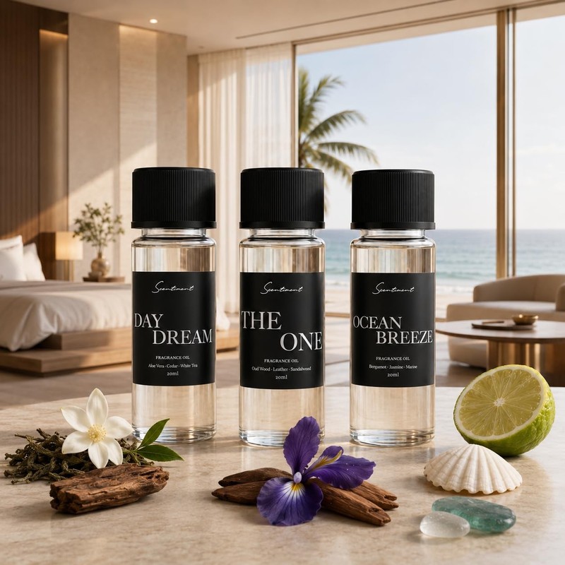 Scentiment Hotel Diffuser Oil Discovery Kit | Inspired by Five-Star & Luxury Hot gallery