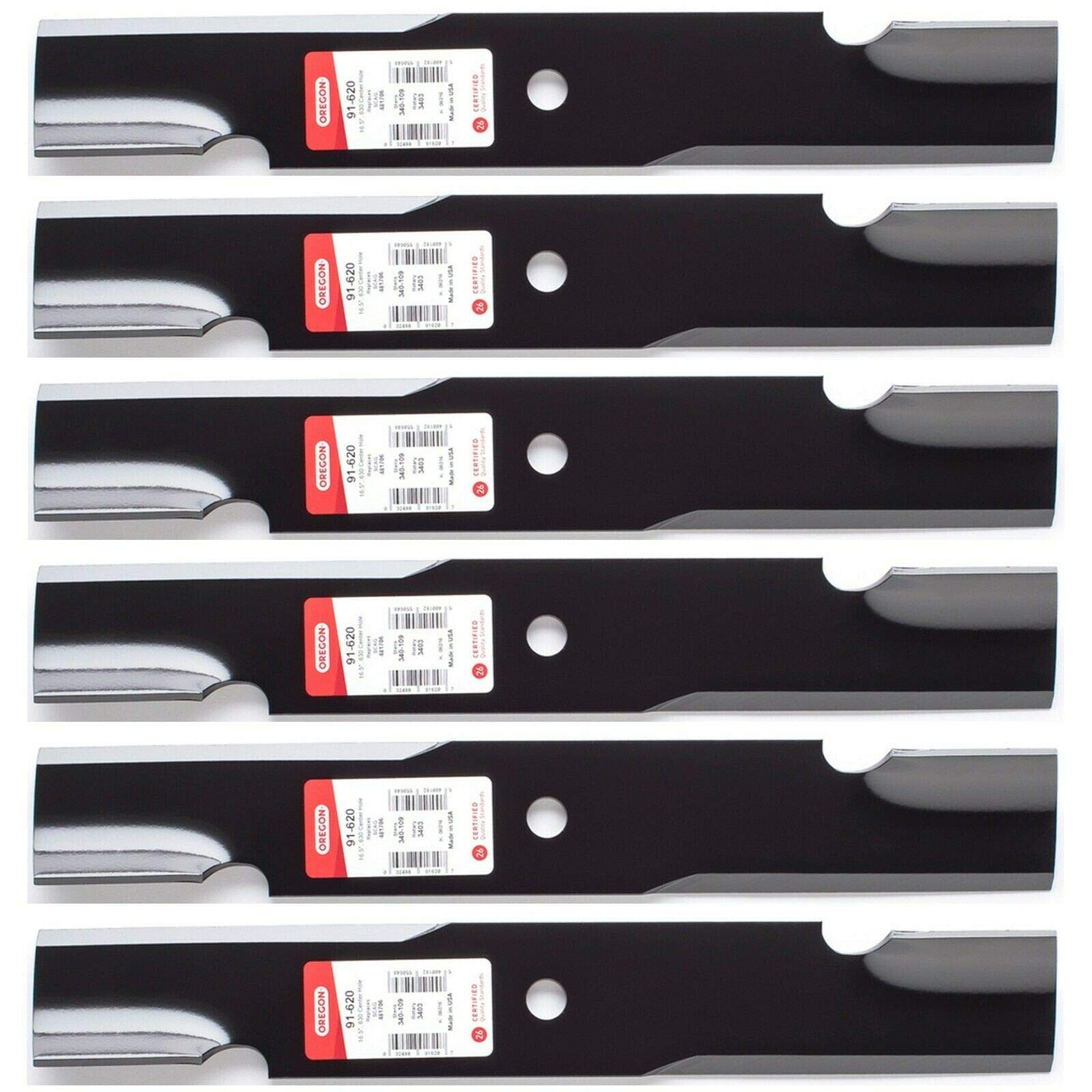 Oregon 91-620 6-Pack Blade for 48" Land Pride 839-157C 839-270C gallery