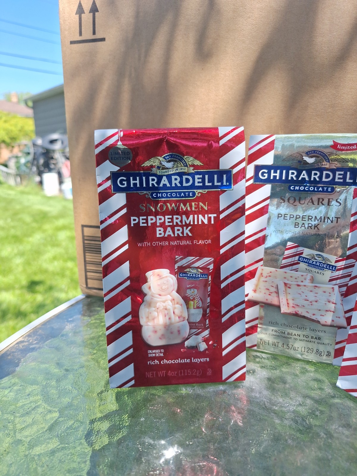 Ghirardelli Peppermint Bark Snowmen & Bark Best By 03/31/26 - 3 Packages gallery