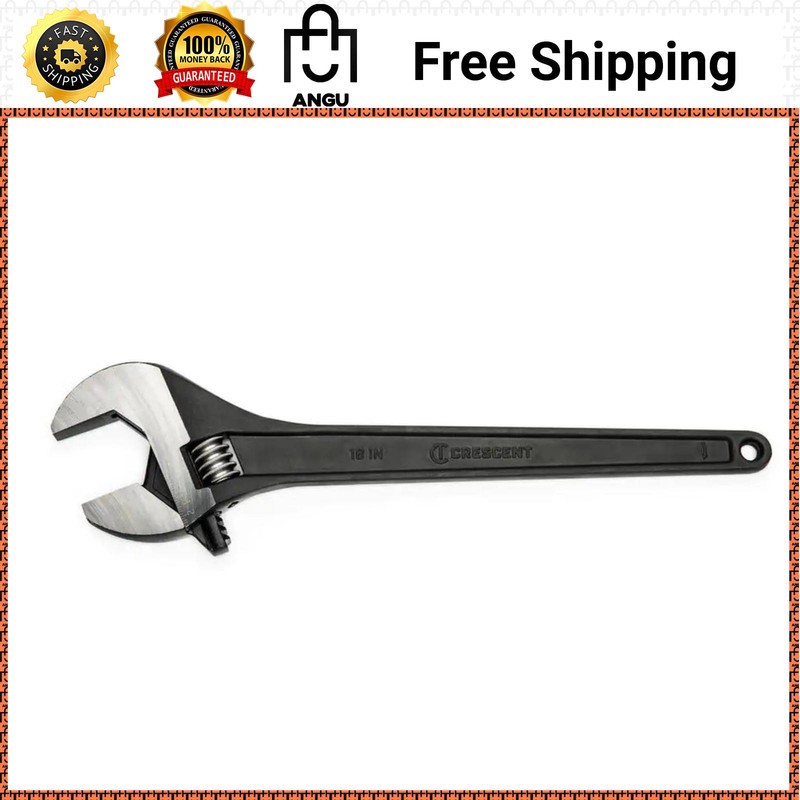 Crescent 18 In Adjustable Wrench Single Open End Tapered Handle Steel Hand Tool gallery