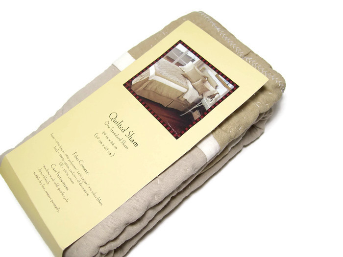 Wool Rich Home Multi Colors Brown Quilted Standard Pillow Cover Sham New gallery