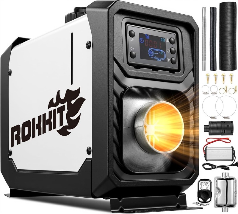 2026 Version] , 110V/12V All-in-One Diesel Air Heater, Portable Diesel Heater... gallery