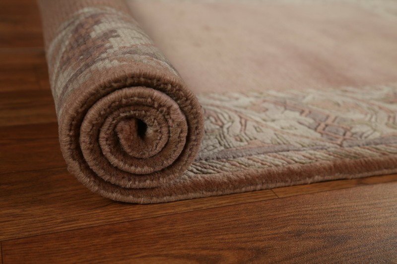 Contemporary Bordered Nepalese Oriental 3'x5' Rug Hand-knotted Plush Wool Carpet gallery