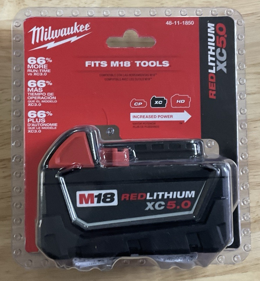Milwaukee M18 REDLITHIUM XC5.0 Extended Capacity Battery Pack - Black... gallery