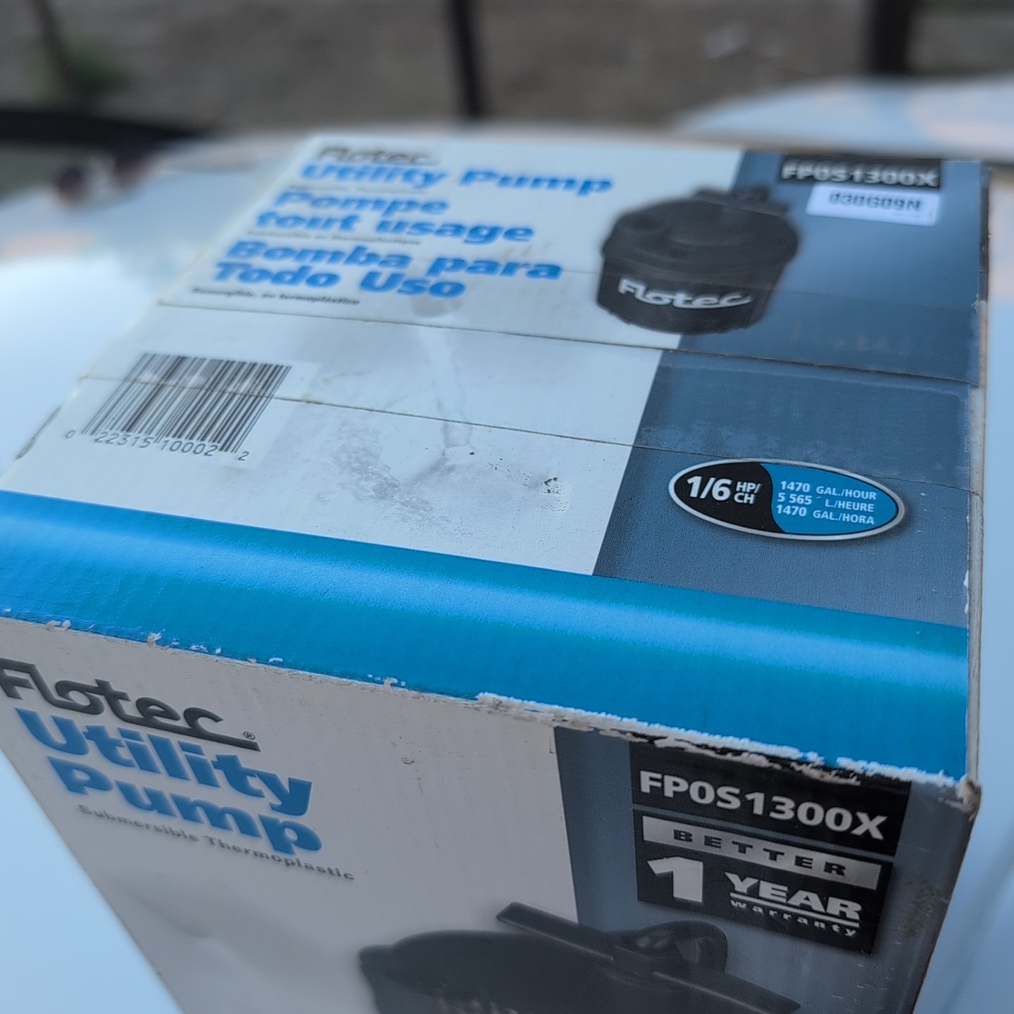 New! Flotec Tempest Water Removal Utility Pump 1/6 HP & 1470 GPH FP0S1300X-08 gallery