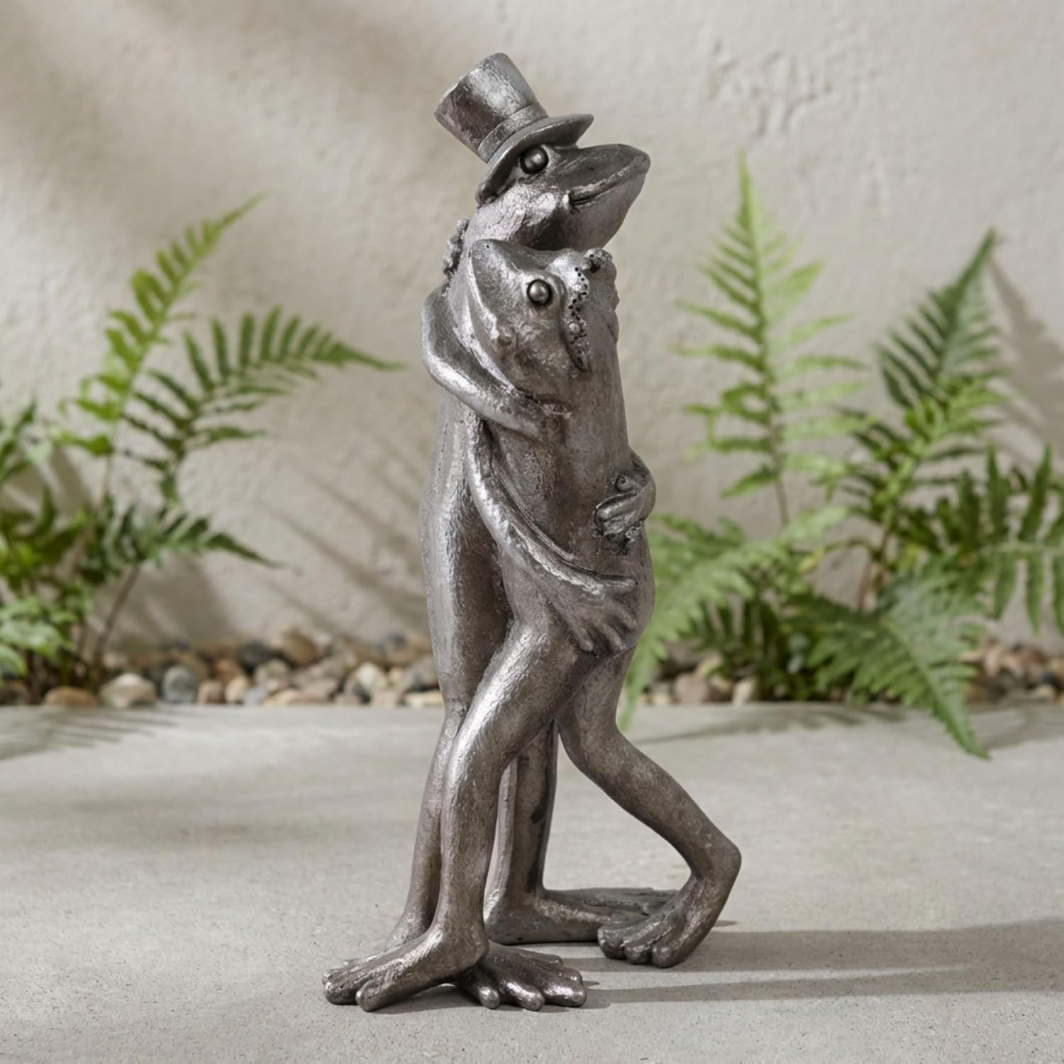 Resin Frog Garden Statue - Indoor Outdoor Figurine for Patio or Shelf, Living Ro gallery