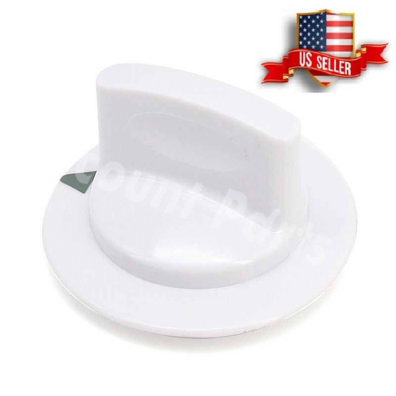 White Dryer Timer Control Knob Fits Ge Electric Hotpoint RCA WE1M652/AP3995164 gallery